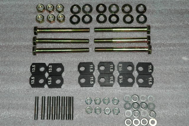 Hardbar COMBO Camber Kit AND Stud Kit for Corvette C6/C6 Z06/ZR1 for Aluminum Frame